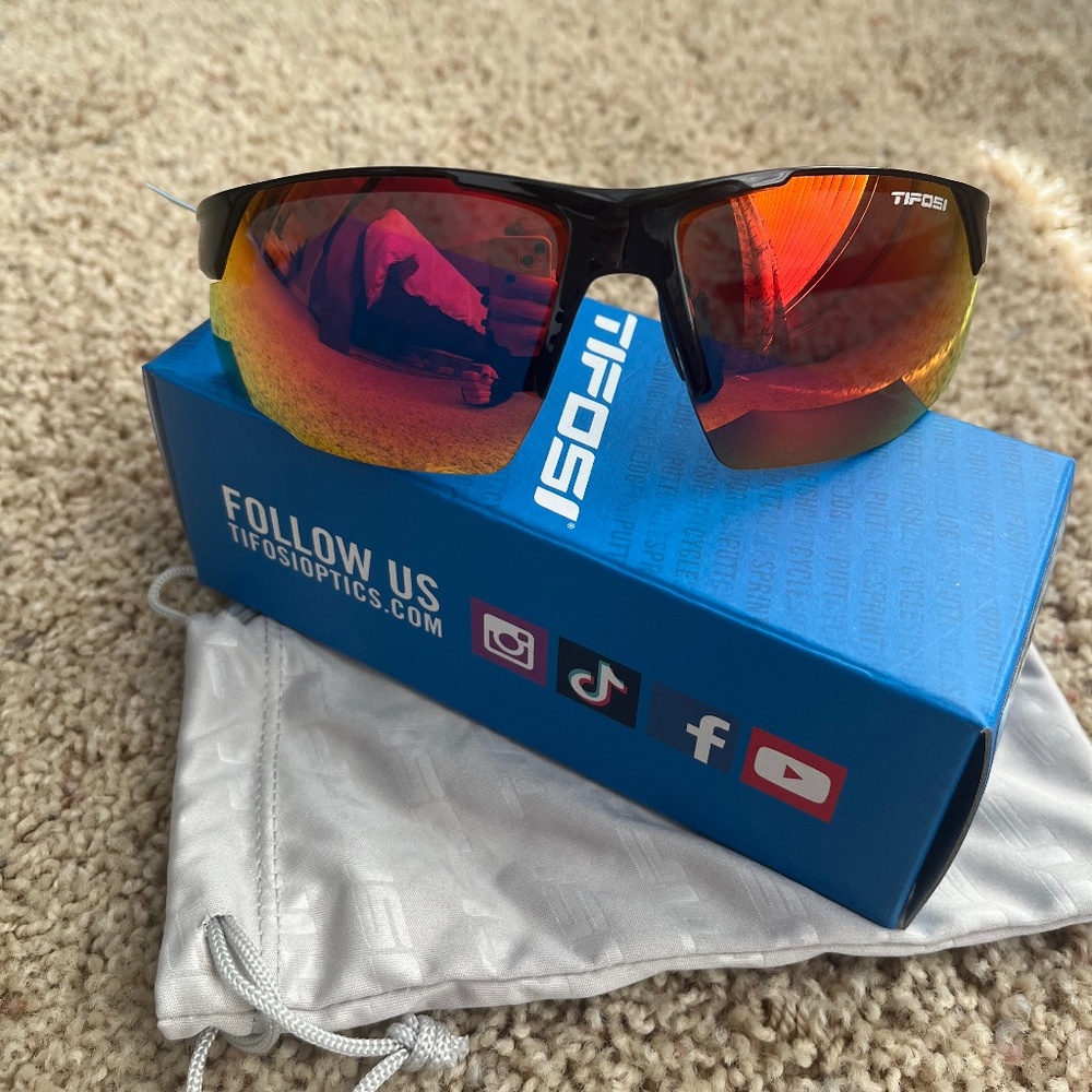 Tifosi Optics Centus Gloss Black Sunglasses *New in box*